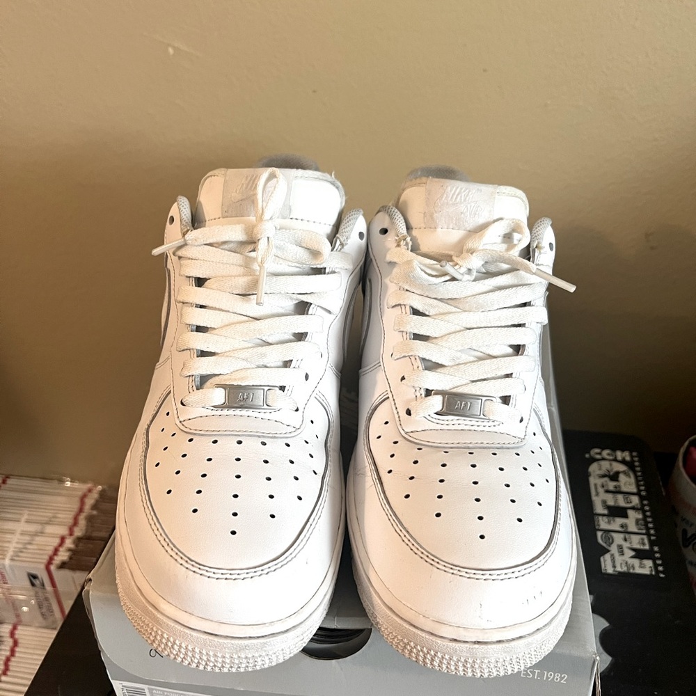 All White Air Force 1s